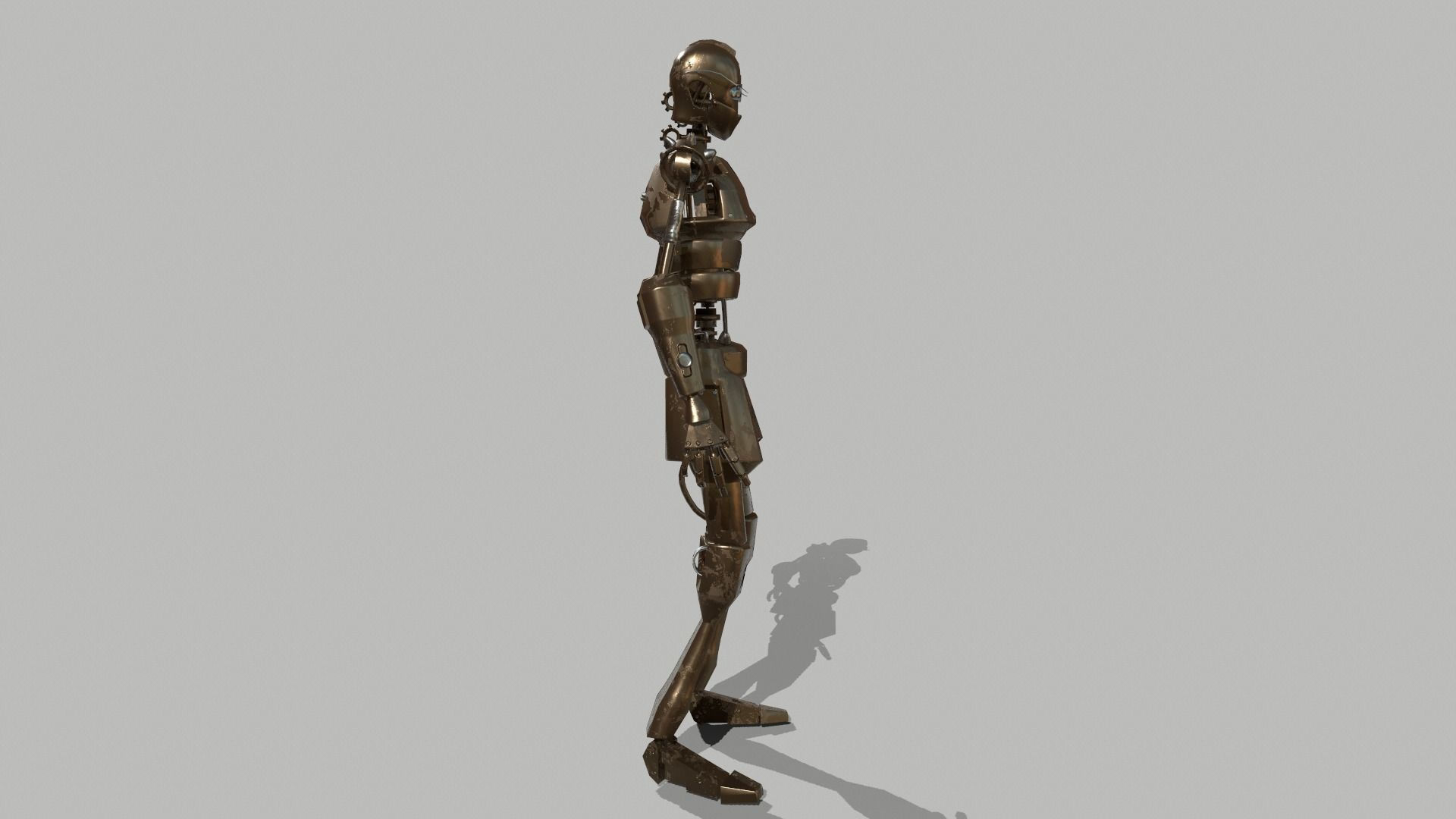 Wallpaper #ss4JJZMB71dOy6JZQBKv253 3D Model Steampunk Robot Vr Ar Low Poly Cgtrader