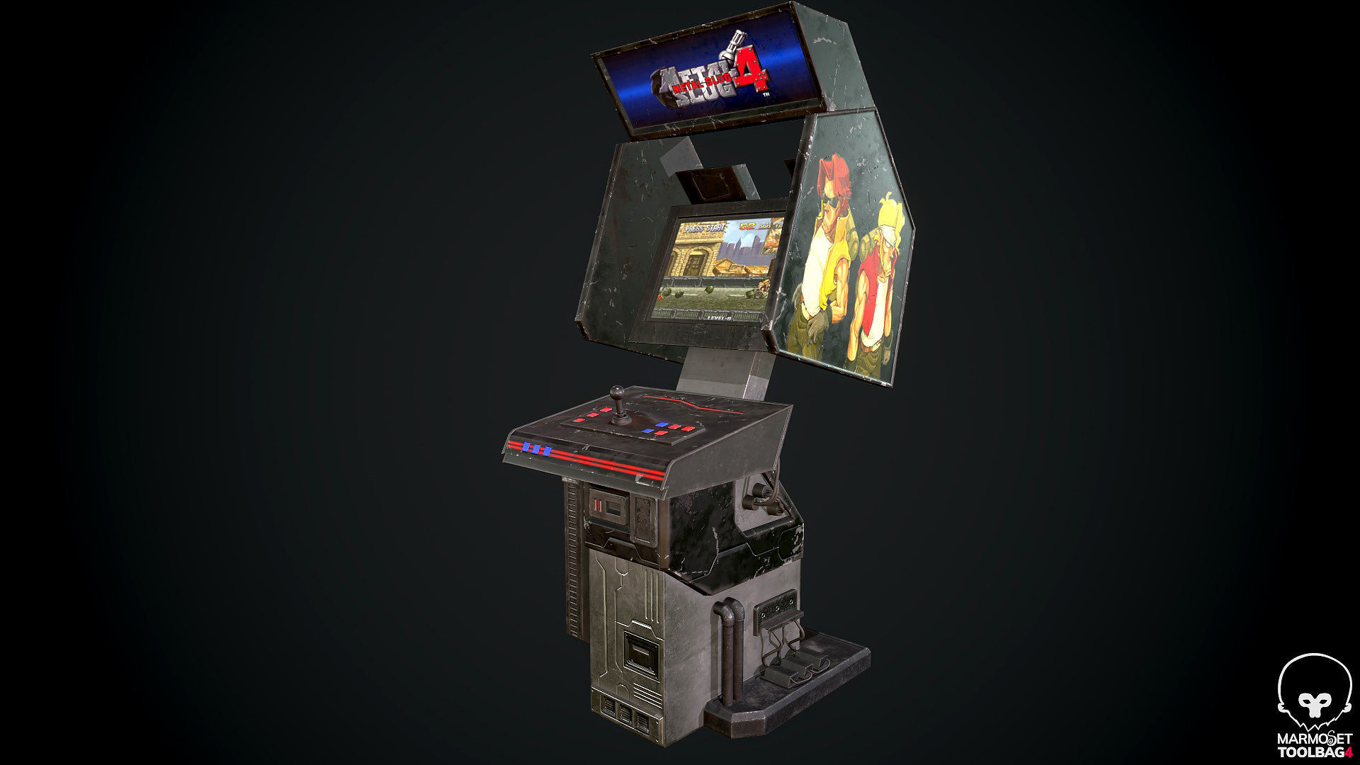 Wallpaper #ARk0Ao8BtGB6xQ78oEoU48 3D Model Arcade Game Machine Cyberpunk Pbr Game Ready Vr Ar Low