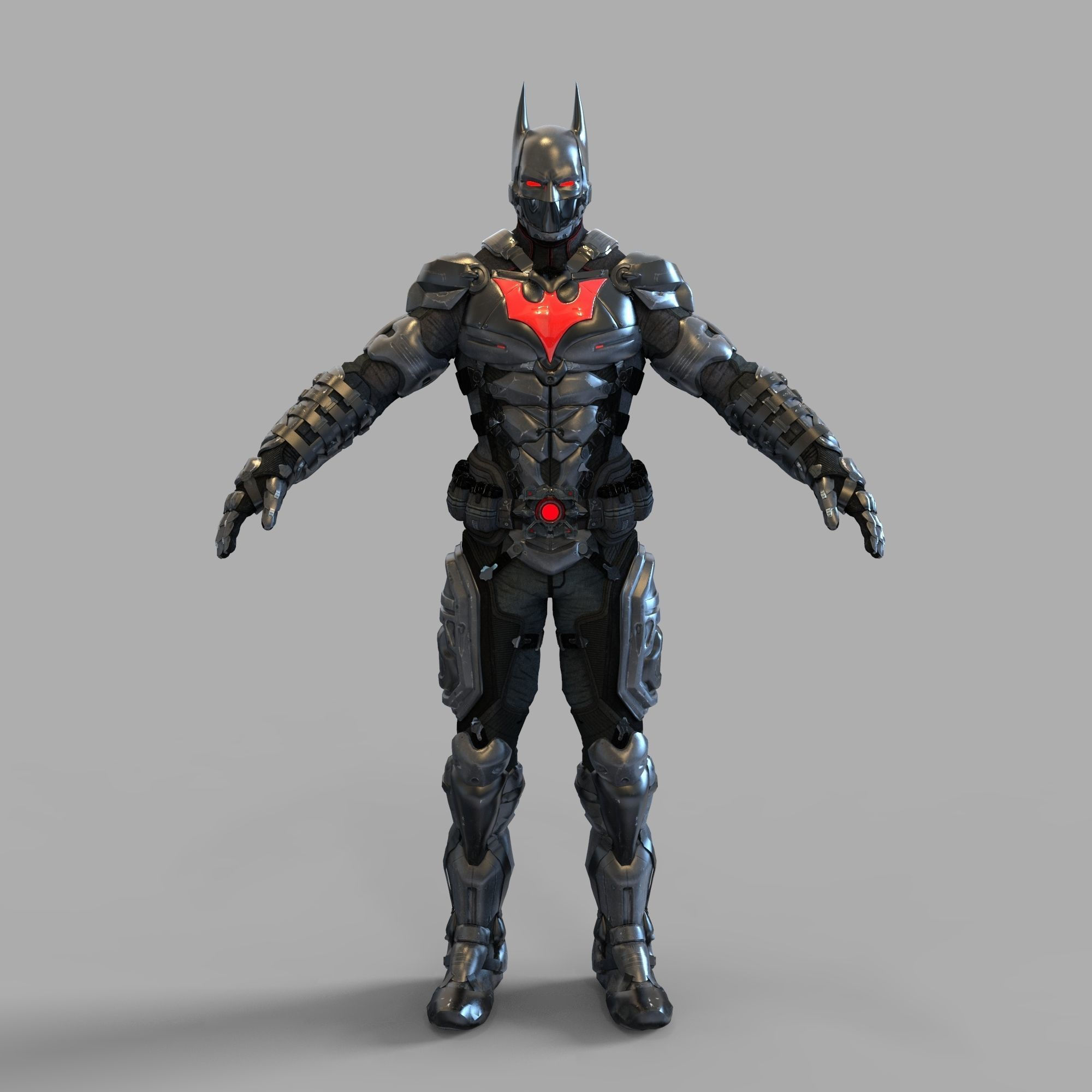 Wallpaper #0hnOHY8BtGB6xQ78VncV6 Batman Beyond Arkham Knight Full Body Wearable Armor 3D Model 3D