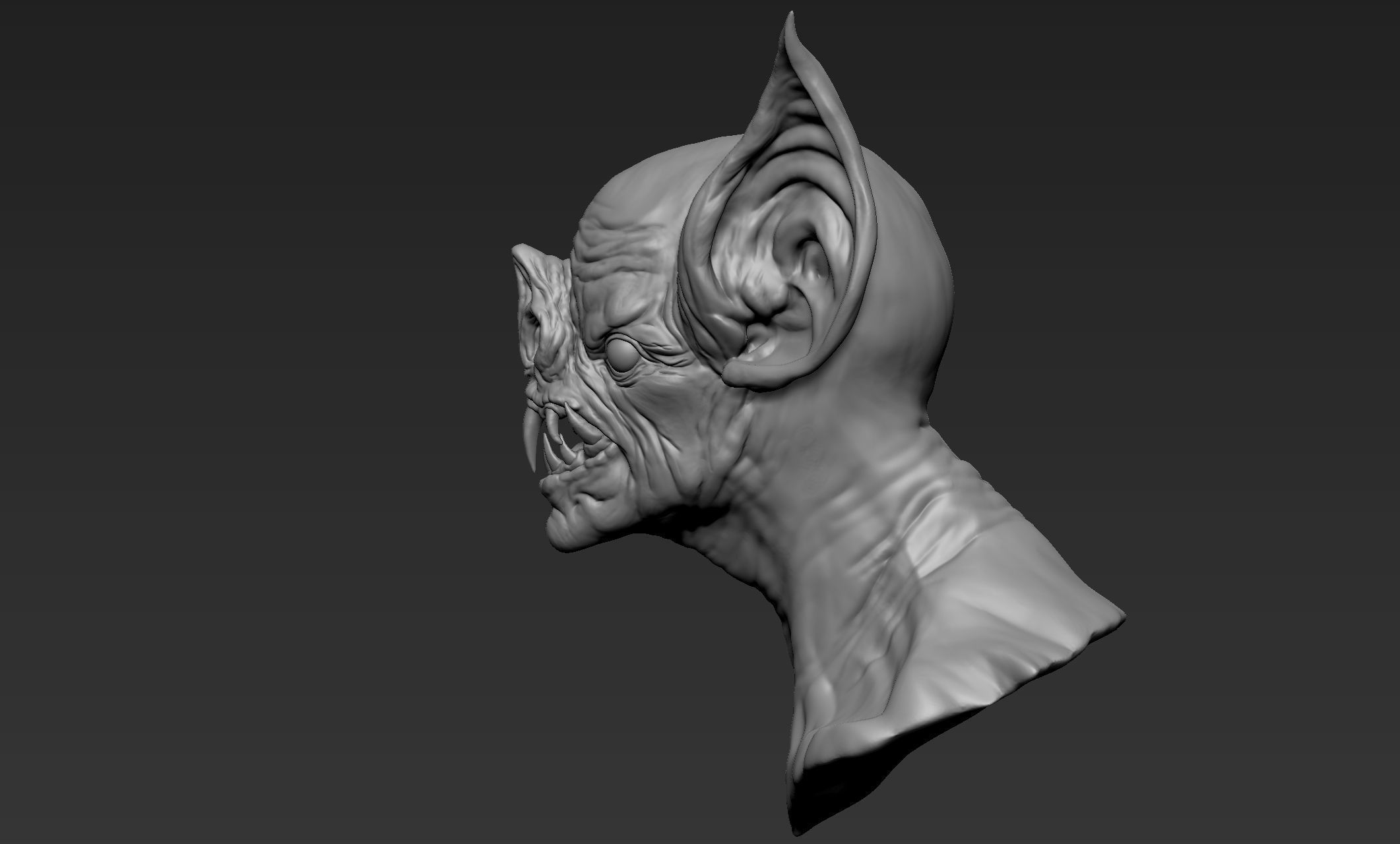 Wallpaper #dfTIOpMBKFX8bn3roXlL314 Bat Creature Bust 3D Model Cgtrader