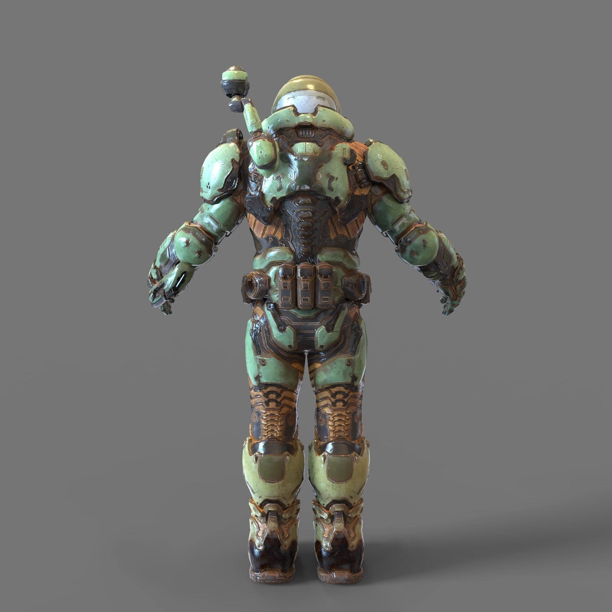 Wallpaper #8Gf49ZIBSpphPi3-5YEy209 Doom Eternal Doomguy 2016 Slayer Version Full Body Armor 3D Model 3D