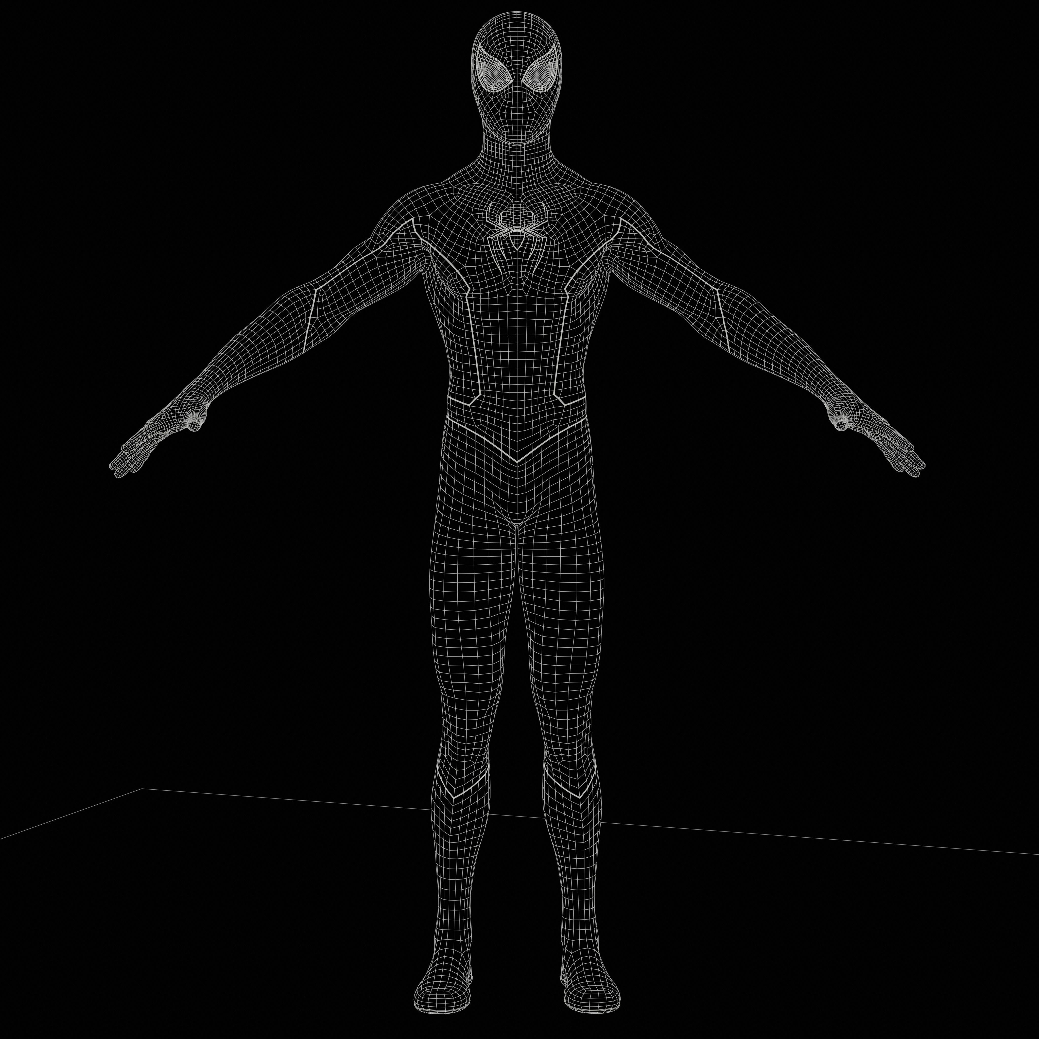 Wallpaper #hxbBMpMBygIvLWsIF5OU153 3D Model Spider Man Final Swing Suit Vr Ar Low Poly Cgtrader