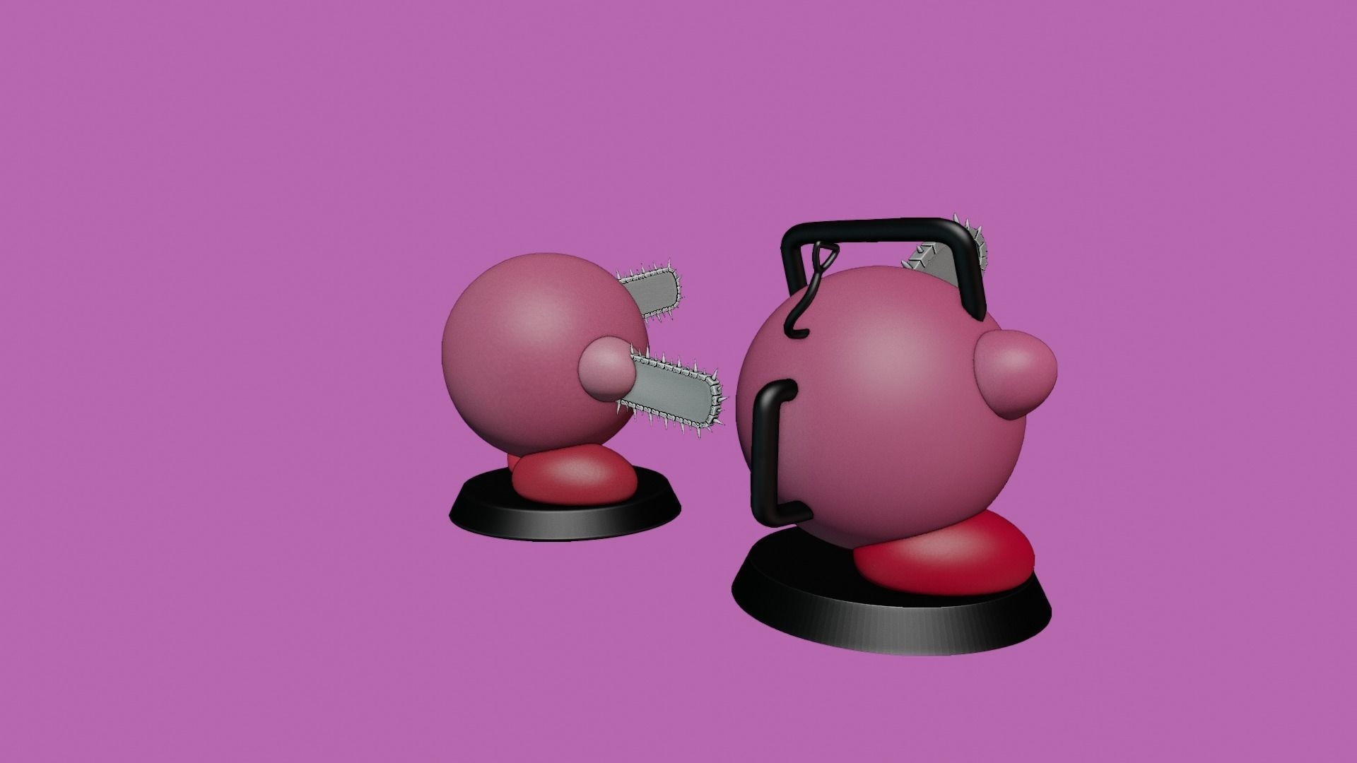 Wallpaper #W2c4_JIBSpphPi3-KZeF375 Pochita Chainsawman Kirby 3D Model 3D Printable Cgtrader