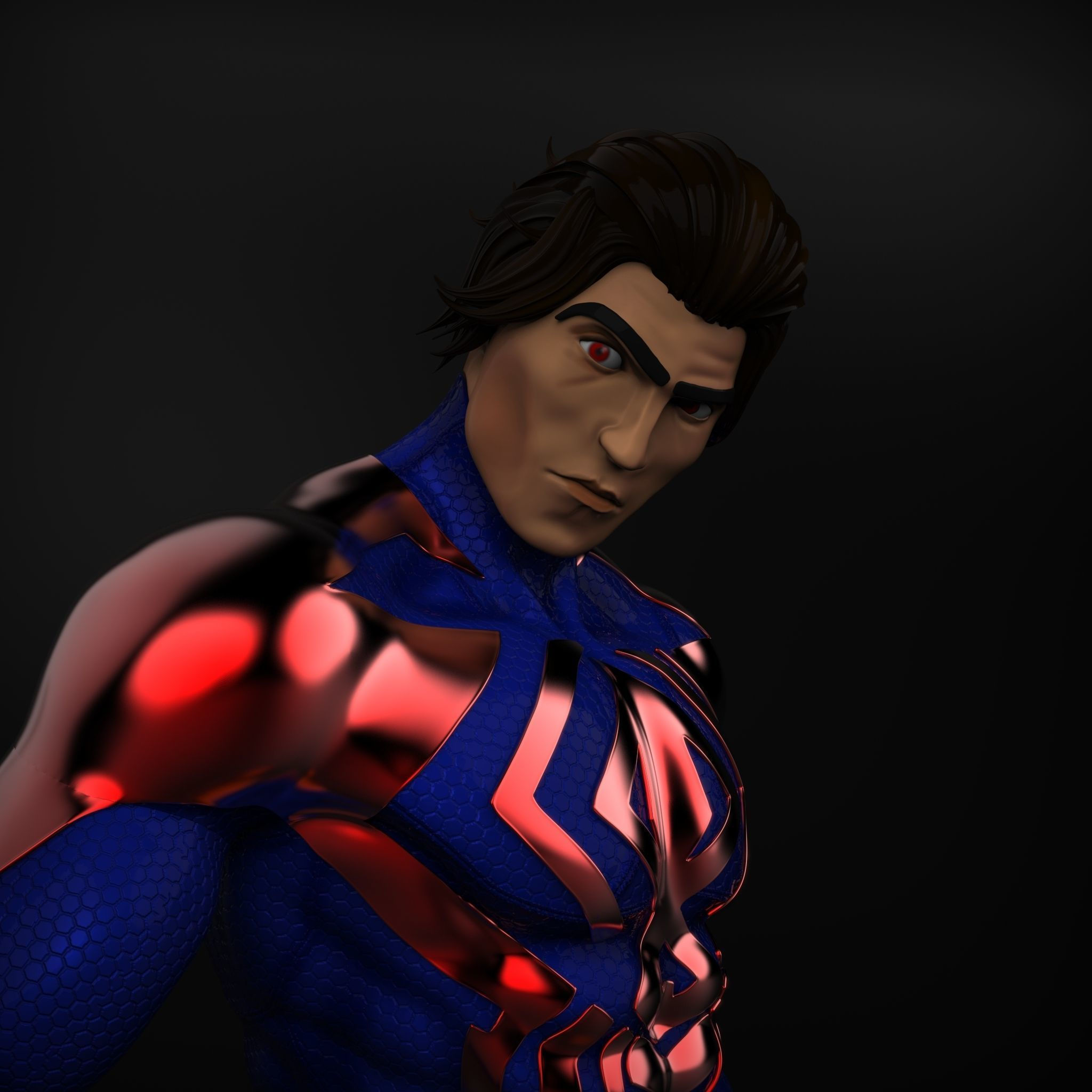 Wallpaper #Pxl-E48BtGB6xQ78GWat46 Spider Man 2099 3D Model 3D Printable Cgtrader