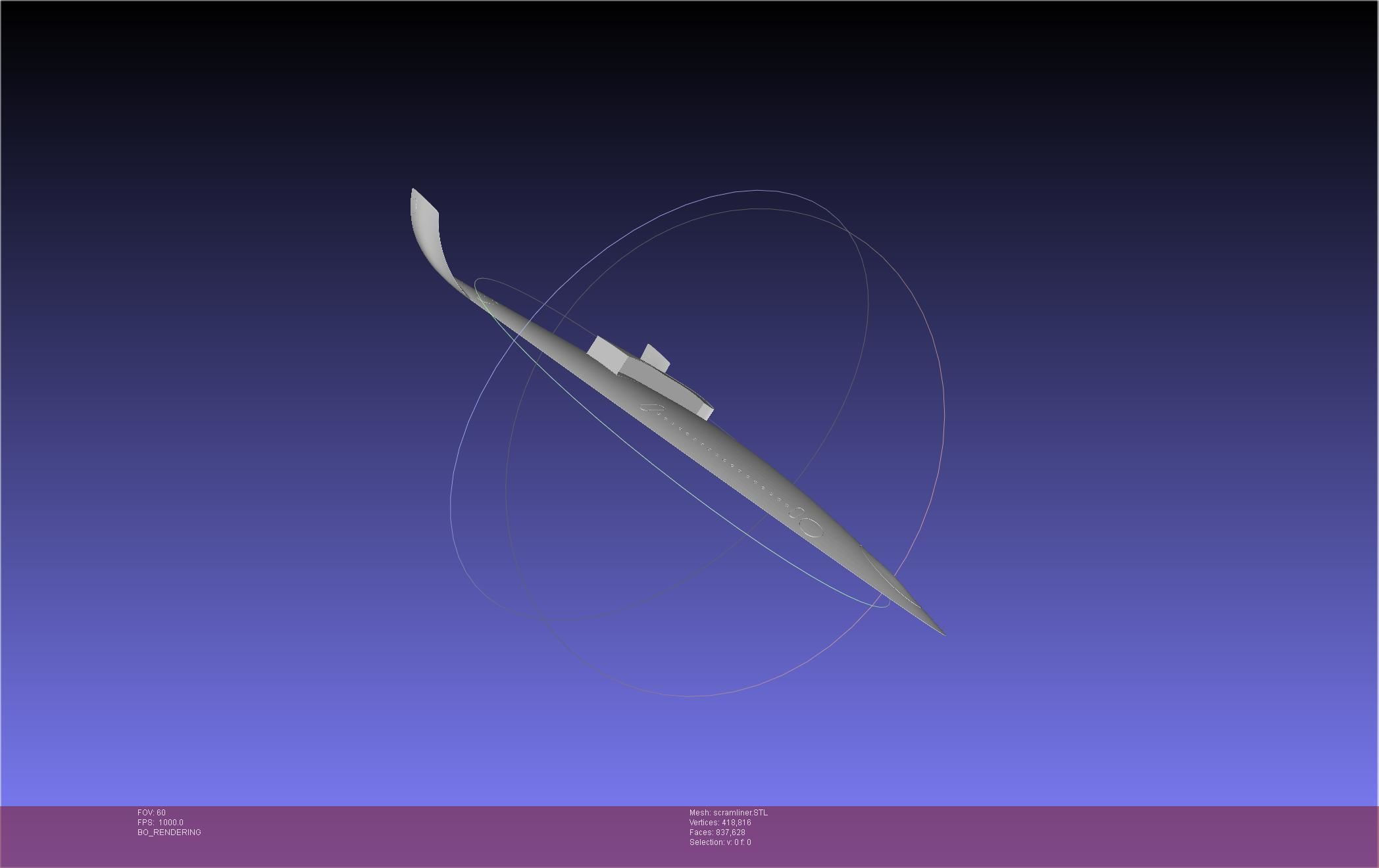 Wallpaper #xP82a5MB3lSXT3zU3-f_317 Hypersonic Scramjet Airliner Concept Printable Miniature 3D Model 3D