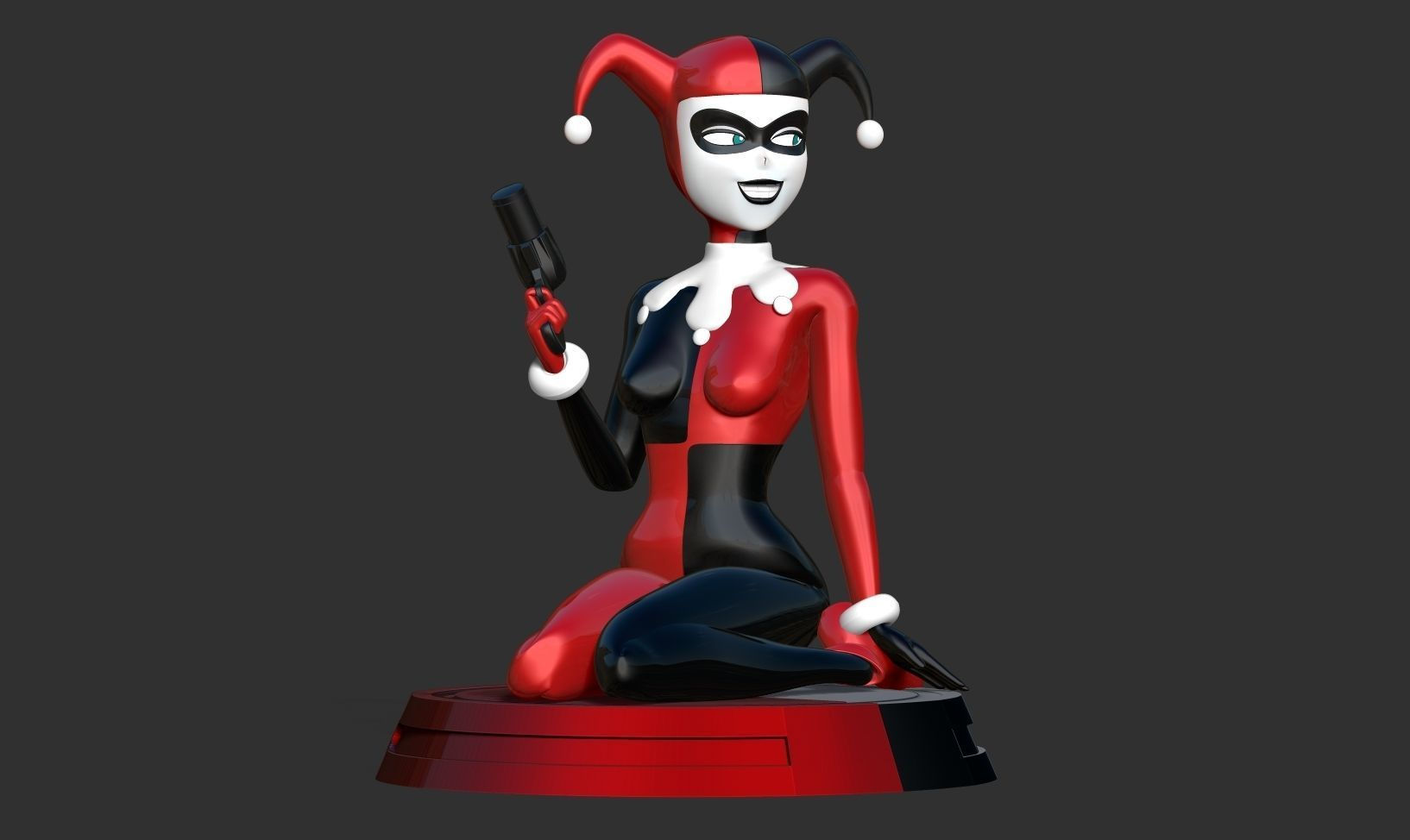 Wallpaper #YWcr-5IBSpphPi3-CZPD53 Classic Harley Quinn Fanart 3D Model 3D Printable Cgtrader