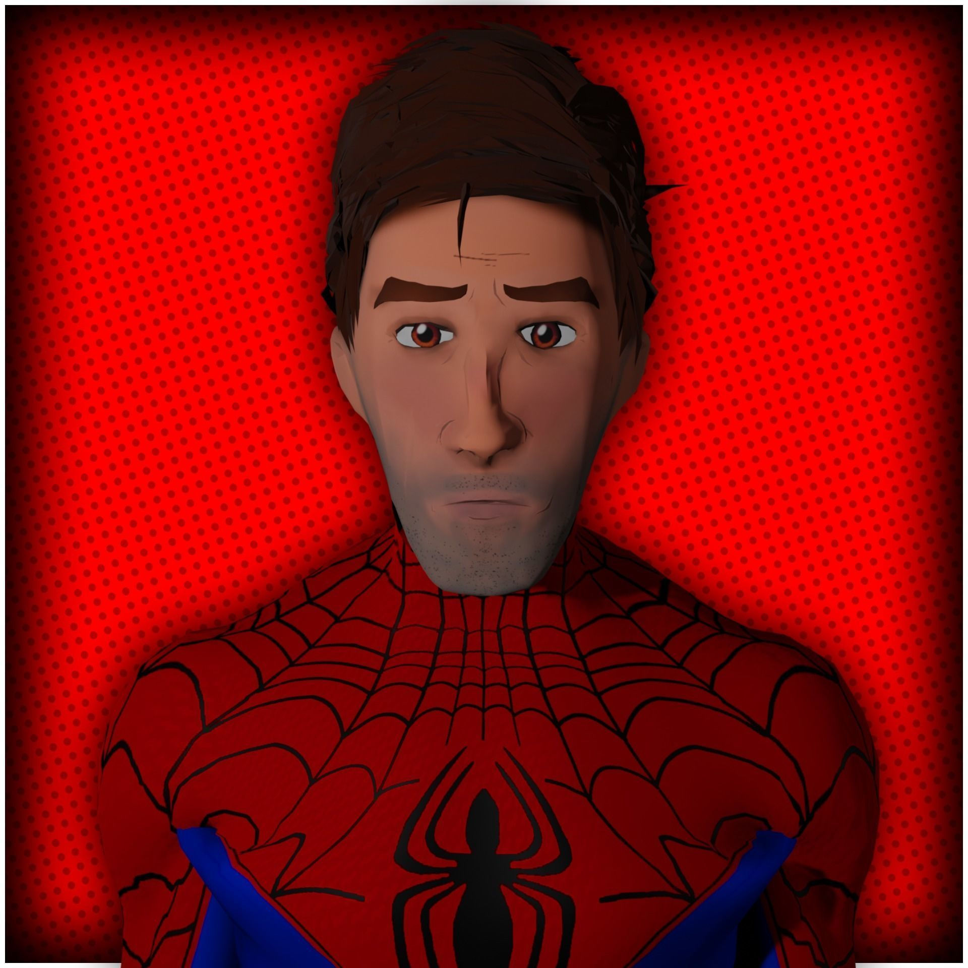 Wallpaper #xYfsMZMBPAdmKxa2QGLb20 3D Model Peter B Parker with Unmask Game Ready Model W Unity Package