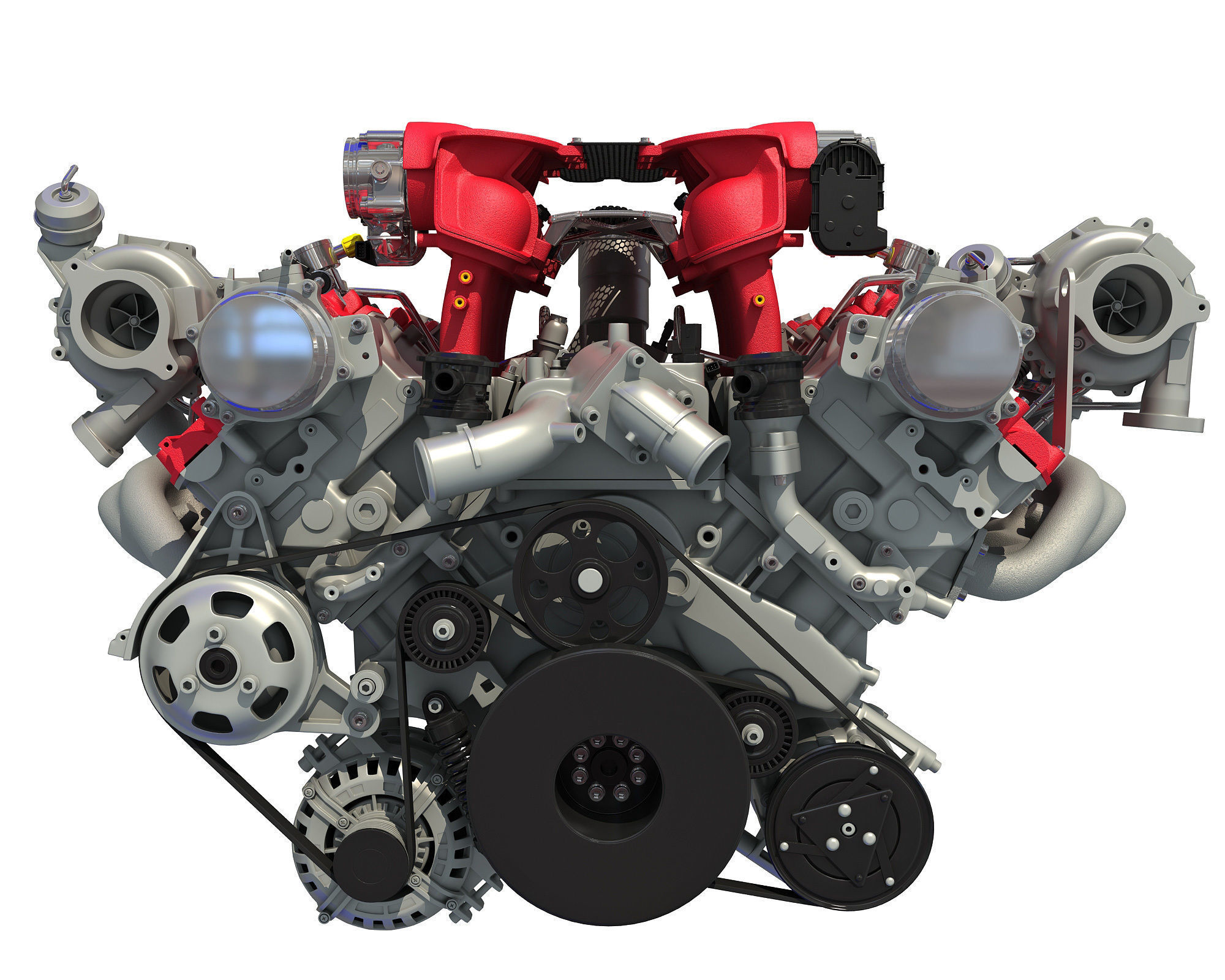 Wallpaper #ame_-ZIBSpphPi3-V46J155 Ferrari 488 Gtb Twin Turbocharged V8 Engine 3D Model Cgtrader