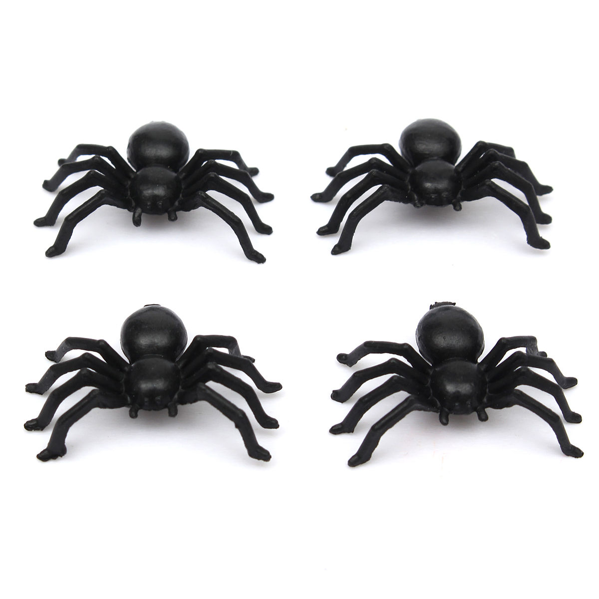 Wallpaper #1fQOOpMBKFX8bn3r-3cr46 50pcs Halloween Plastic Spiders Spider Funny Joking Toy Decoration