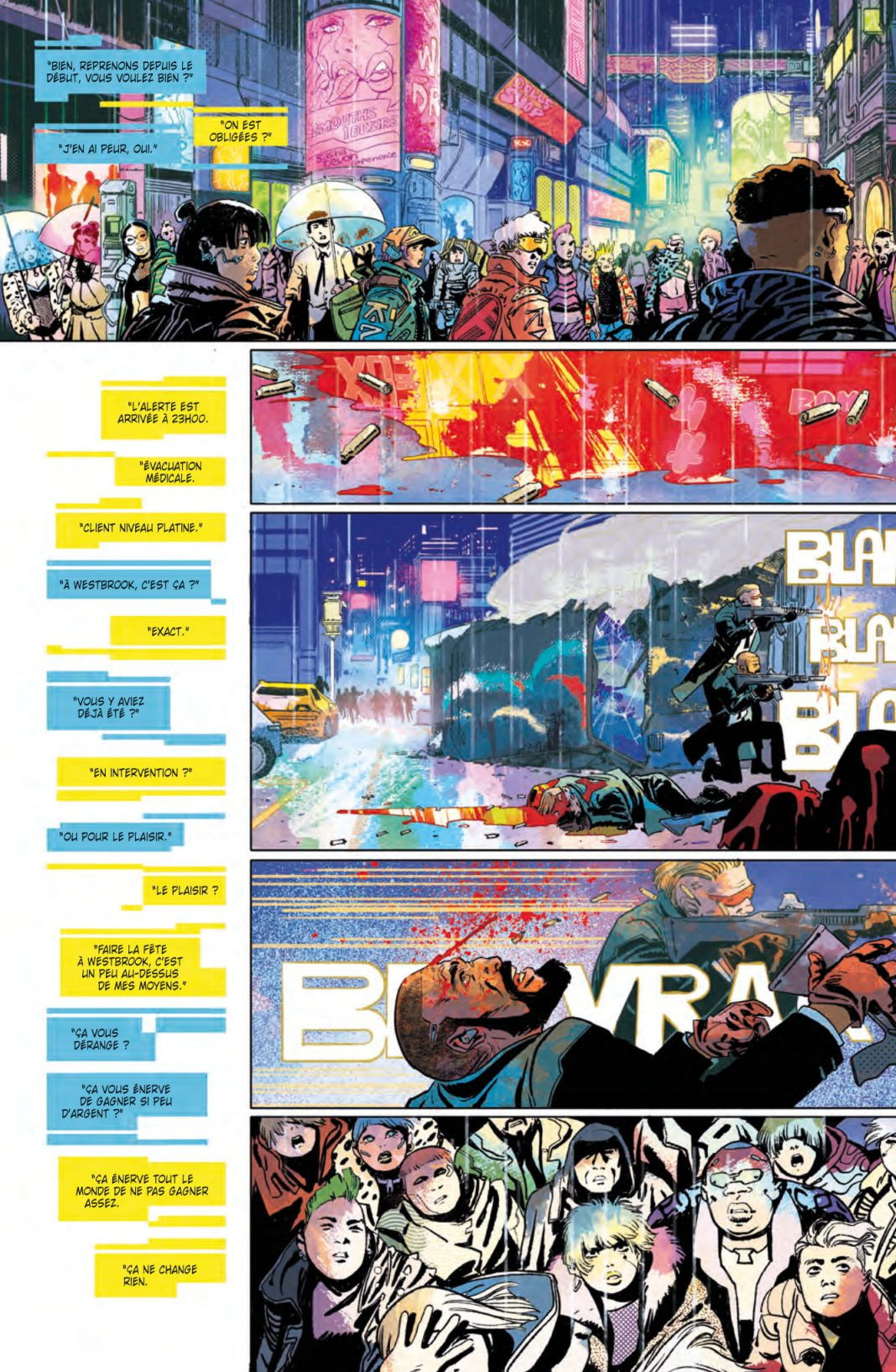 Wallpaper #8mgmJJMBSpphPi3-pjcV138 Extrait Du Comics Cyberpunk 2077 Trauma Team Panini Comics