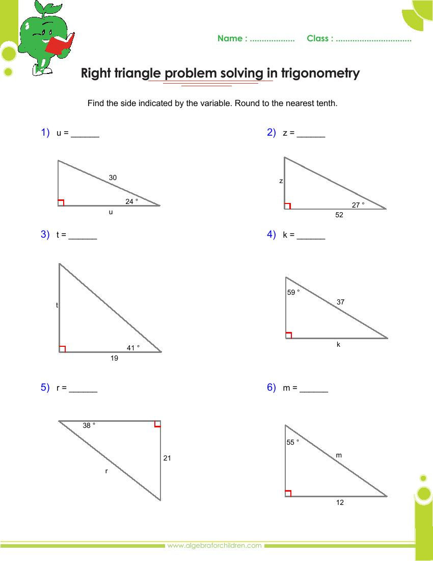 Wallpaper #Dbiz25IBJvJKYCmE9fje50 Right Triangle Trigonometry Worksheet E Street Light