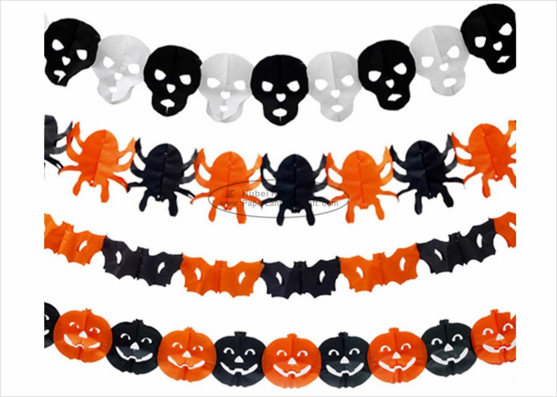 Wallpaper #lQMqZpMBpyOg8YnE0dqs149 Ce Certificate Paper Halloween Decorations Pumpkin Diy Tissue Paper Garland