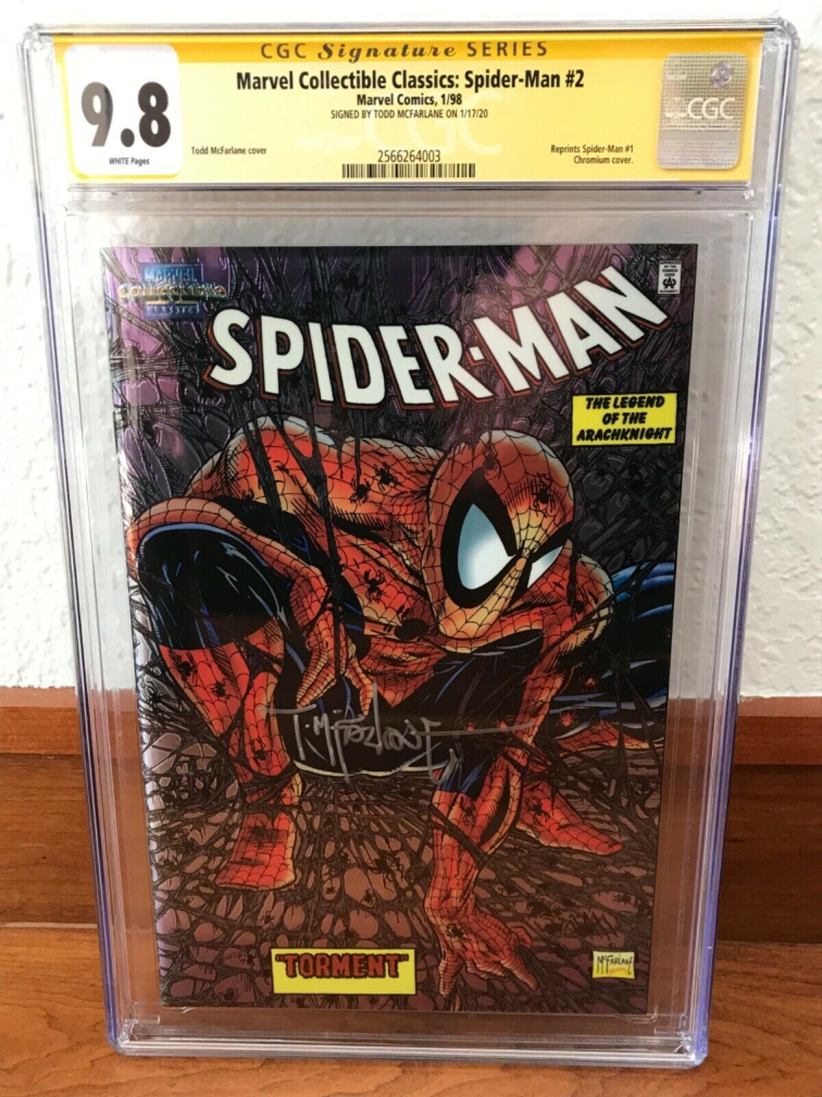 Wallpaper #NhnNFY8BtGB6xQ78KmyA51 Marvel Collectible Classics Spider Man 2 Chromium Variant Ss Cgc 9 8