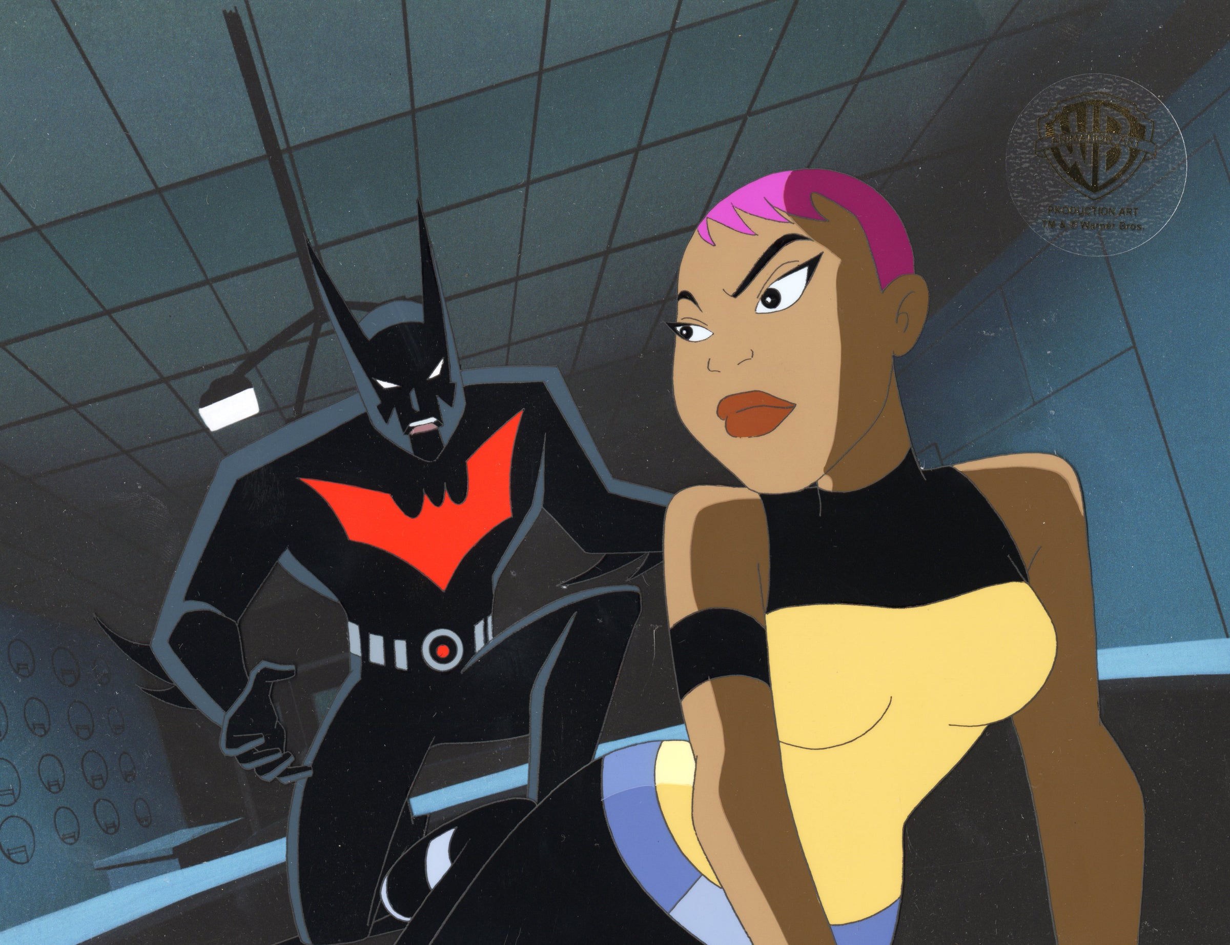 Wallpaper #G3dNJ5MB-pgBXx603KWL63 Batman Beyond Original Production Cel with Matching Drawing Batman an