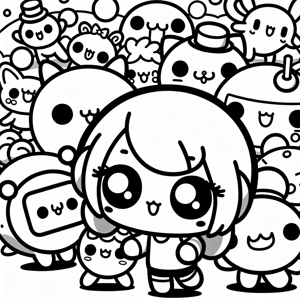 Wallpaper #emfj_ZIBSpphPi3-hJ0I299 Sanrio Coloring Pages Custom Paint by Numbers