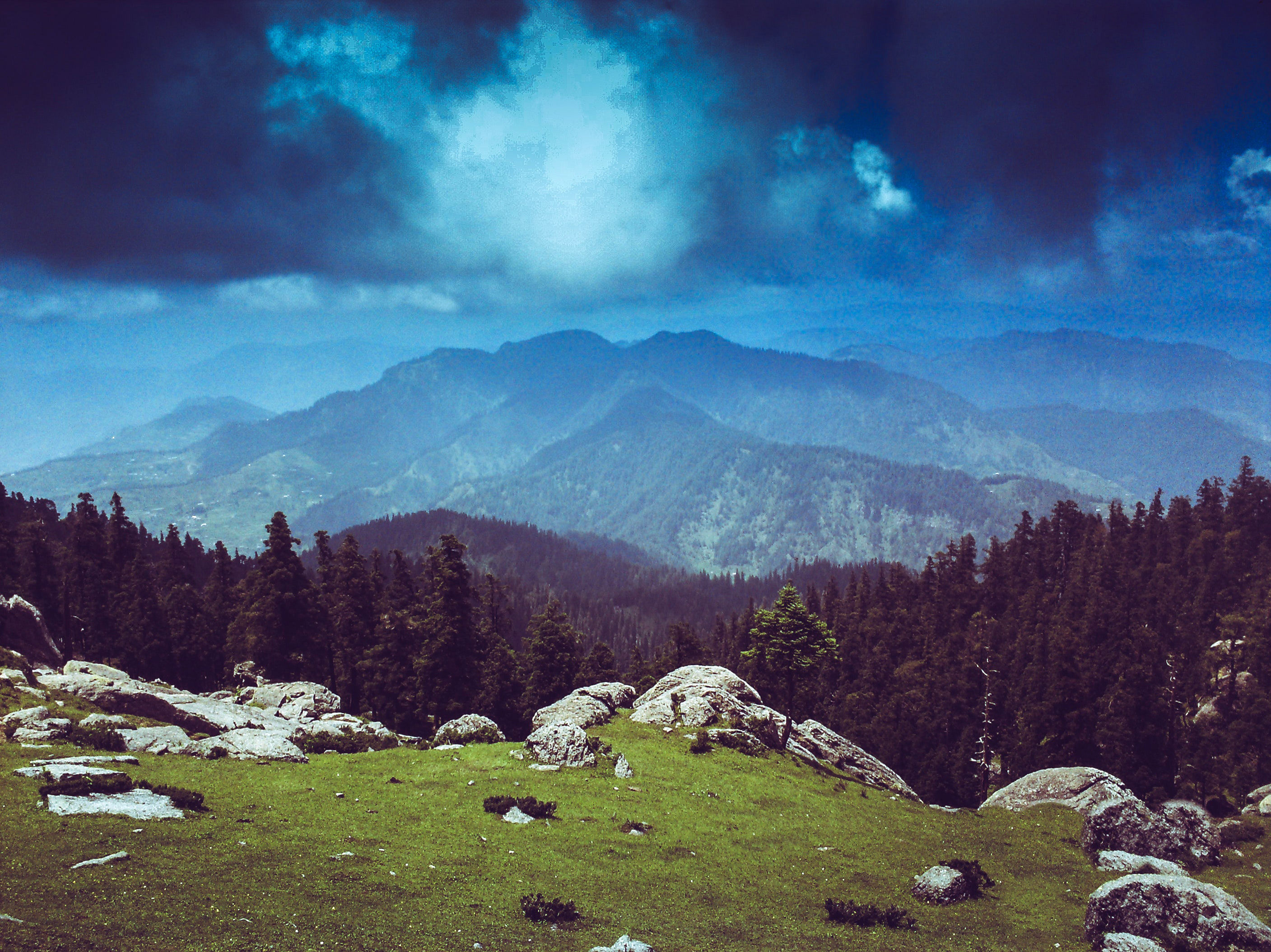Wallpaper #Eu9-TJMBMN-XEVvVbD7S355 Mountains Landscape with Clouds and Sky Image Free Stock Photo
