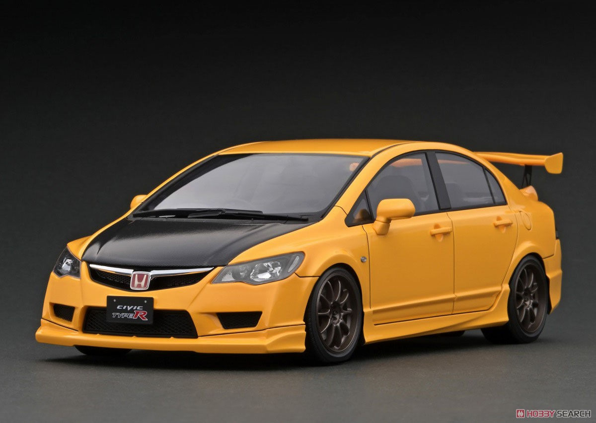 Wallpaper #eqXVNpMBVBiSkHCacIqq56 Honda Civic Fd2 Type R Yellow Diecast Car Item Picture1