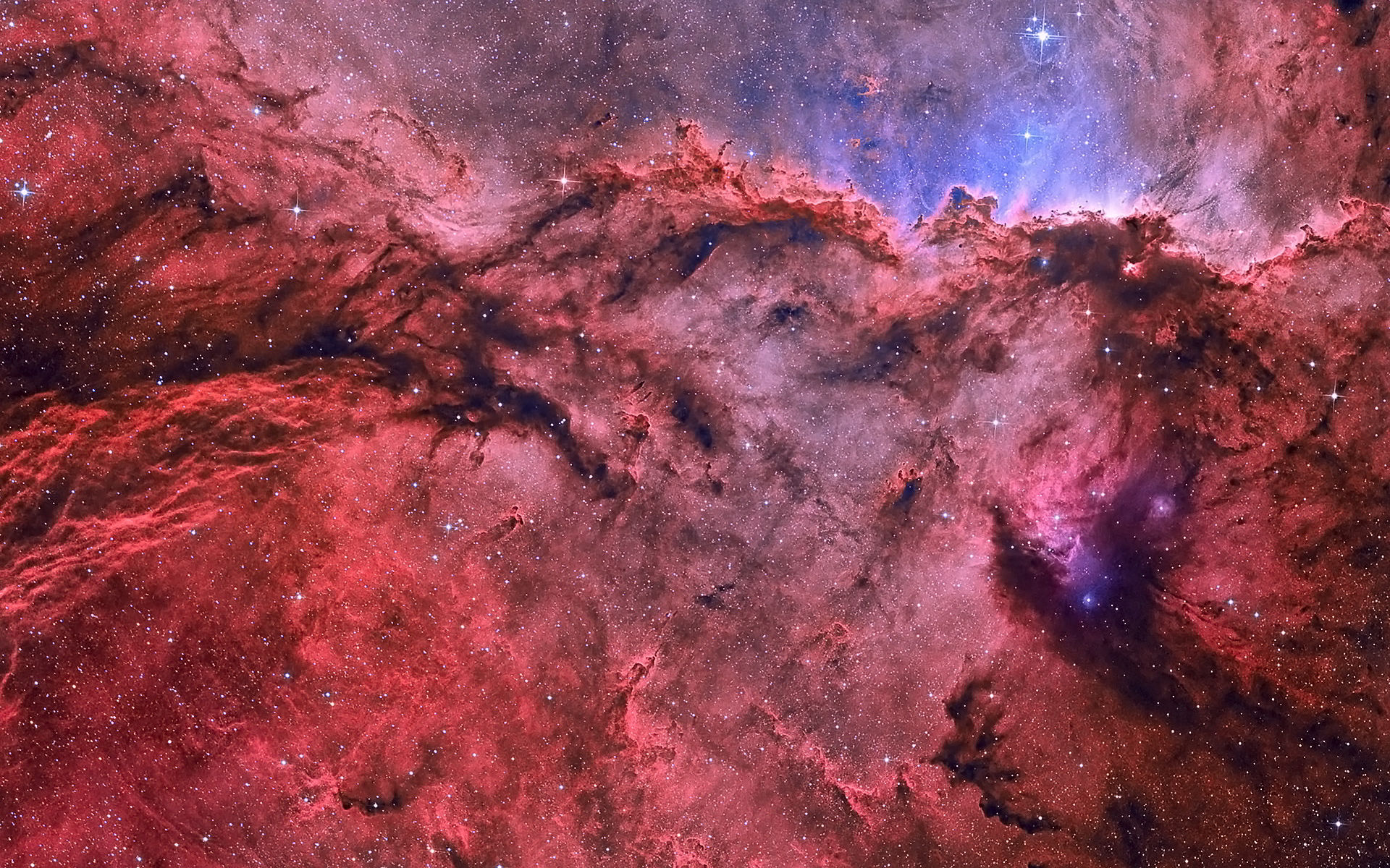 Wallpaper #indNJpMB-pgBXx606KH1332 Red Emission Nebula Wallpaper 1920x1200 34597