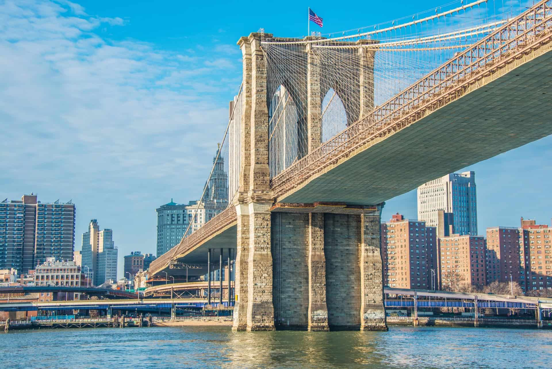 Wallpaper #66e34 Brooklyn Bridge in New York the Iconic Crossing Between Manhattan and