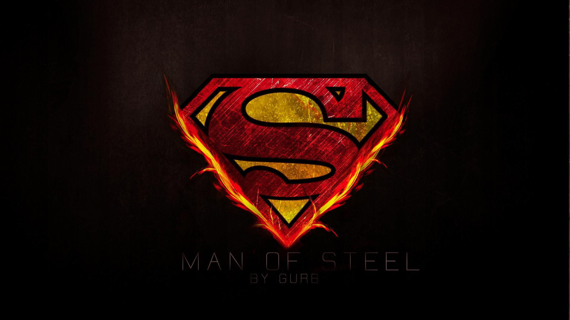 Wallpaper #mGcs95IBSpphPi3-xYW823 Superman Man of Steel Logo HD Wallpaper by Gurb