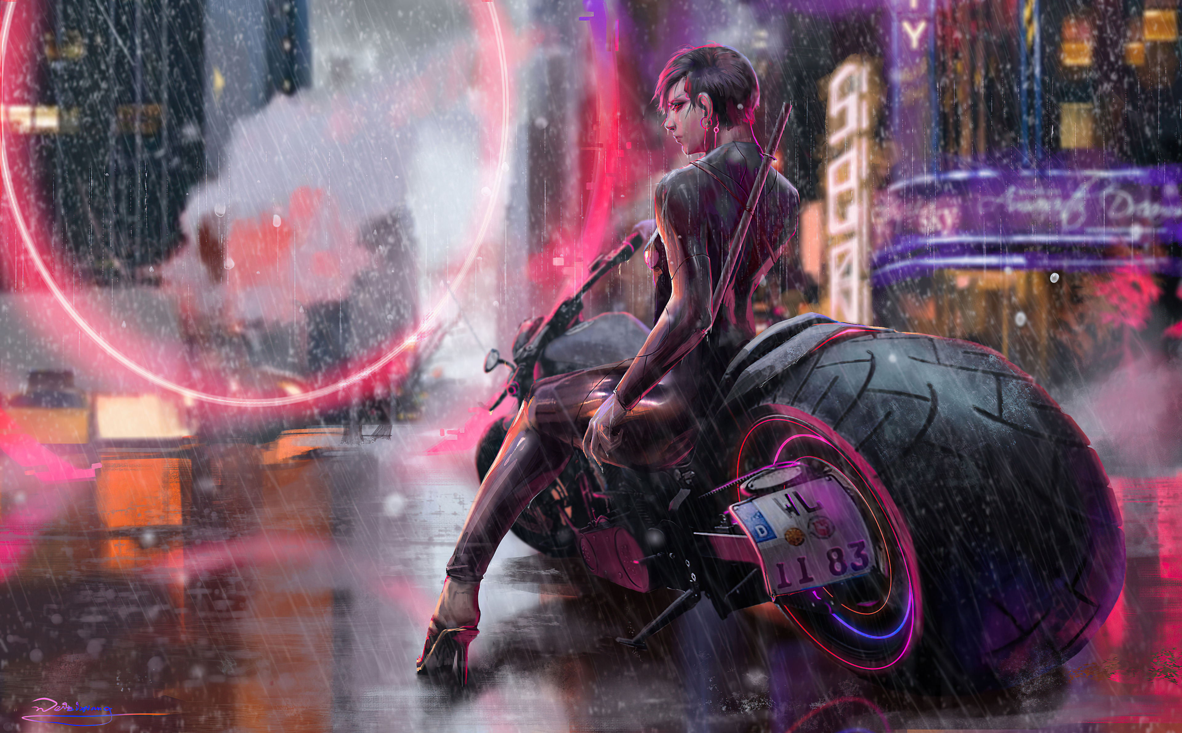 Wallpaper #J32d9I4Bnwiau_P6FRDZ58 Sci Fi Cyberpunk 4K Ultra HD Wallpaper