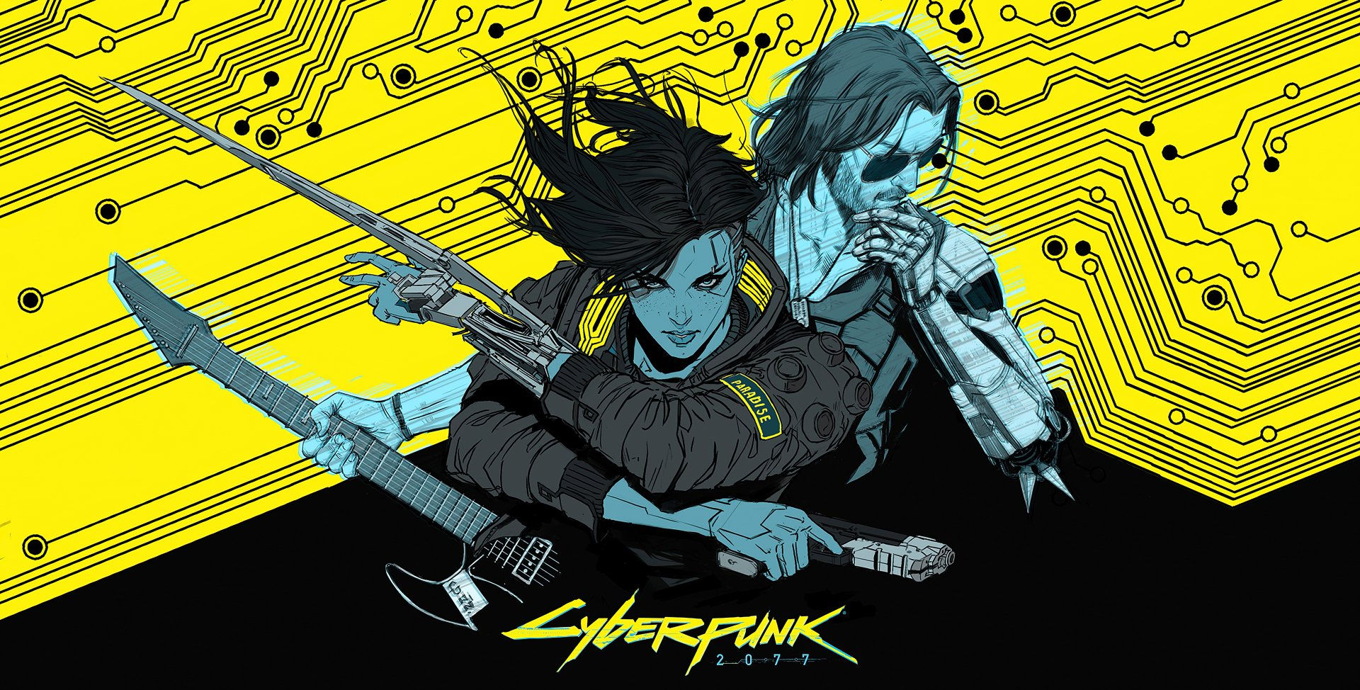 Wallpaper #c30_844Bnwiau_P6Rww140 Video Game Cyberpunk 2077 HD Wallpaper by Yamaorce