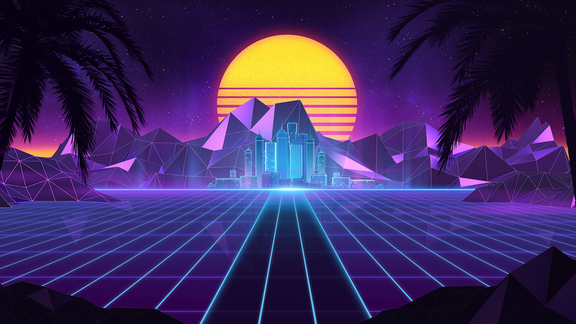 Wallpaper #VHeuKJMB-pgBXx60e6vM4 5 Themes Synthwave Dynamic Theme Bundle on PS4 Official Playstation
