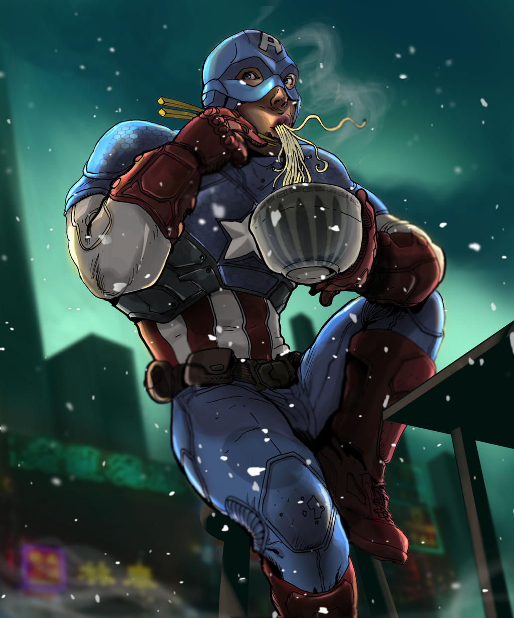 Wallpaper #QnPfiY4BFI5NbQksOCIY0 Marvel Now Captain America by Rocketraygun on Deviantart