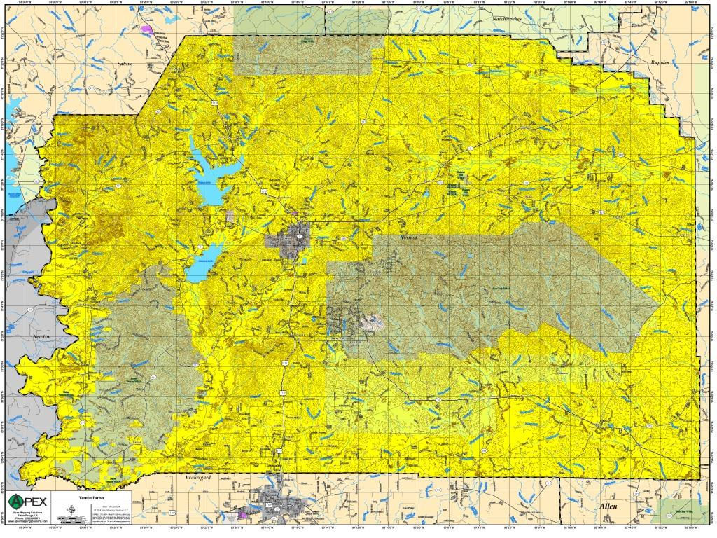Wallpaper #3merBJMBSpphPi3-PriD411 Vernon Parish Map