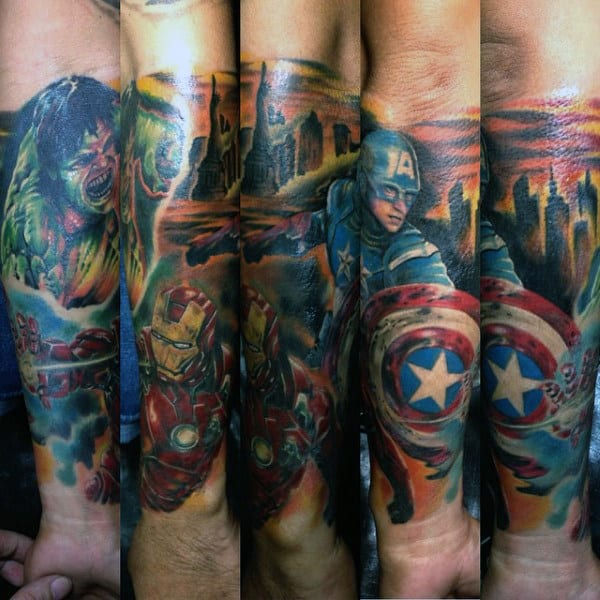 Wallpaper #P5zO4JIBZHQxiYarB7hG205 70 Captain America Tattoo Designs for Men Superhero Ink Ideas