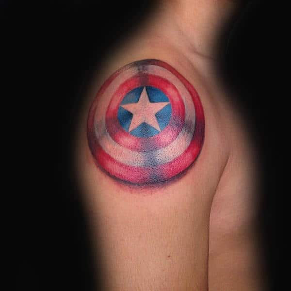 Wallpaper #P5zO4JIBZHQxiYarB7hG123 70 Captain America Tattoo Designs for Men Superhero Ink Ideas