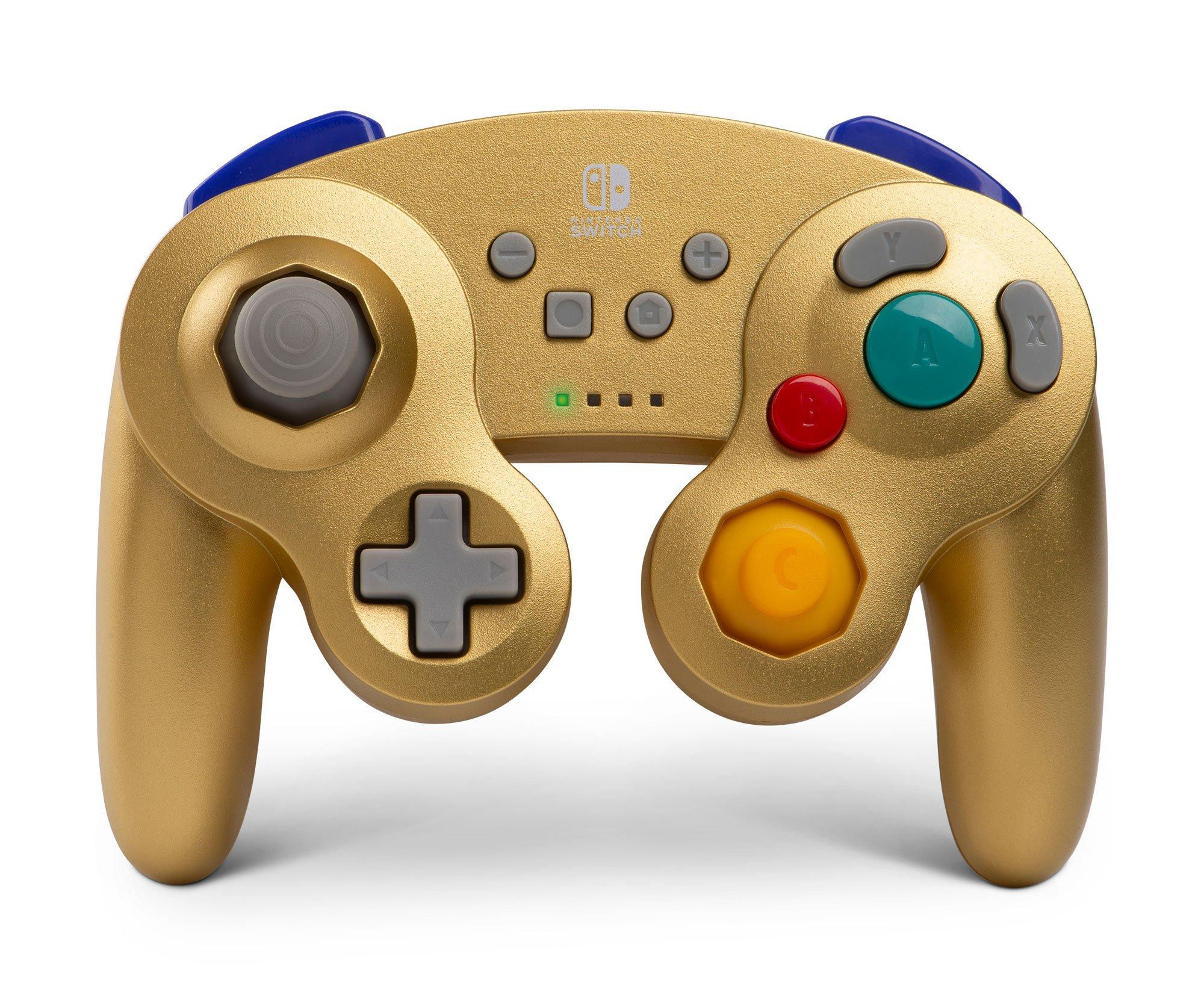 Wallpaper #y1ZJe5cBsd6xcFiEt9wL60 Powera Wireless Gamecube Controller for Nintendo Switch Gold Gamestop
