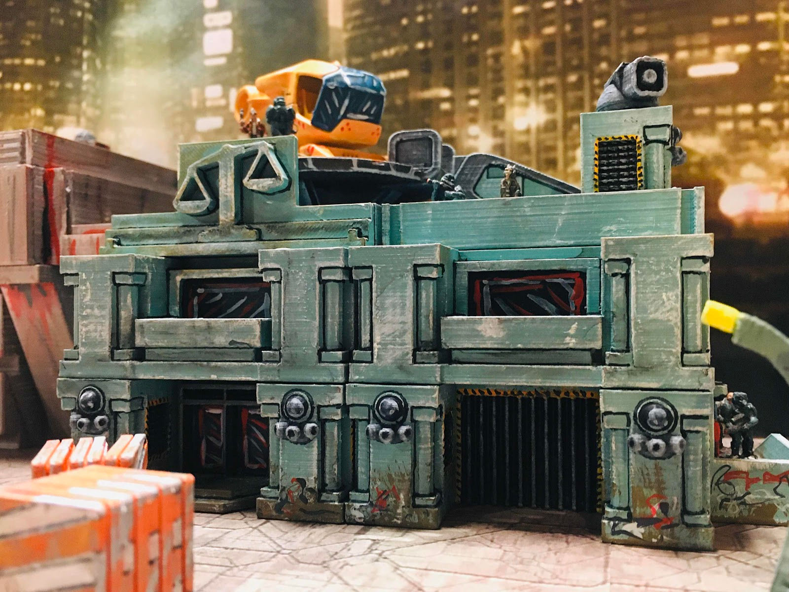 Wallpaper #33Q3wY4B_8f4nGFaV2127 15mm Cyberpunk Scifi City Securcorp Terrain Pack 3D Files Doctor