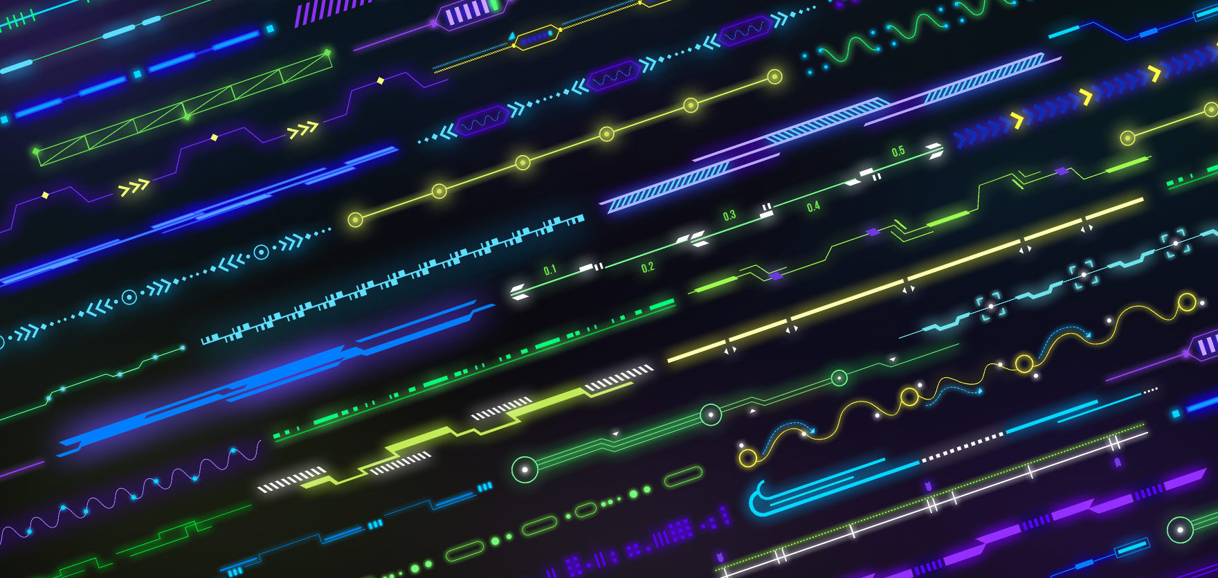Wallpaper #1nM9g44BFI5NbQksxhlQ1 Cyberpunk Hud Lines for Photoshop Pixflow