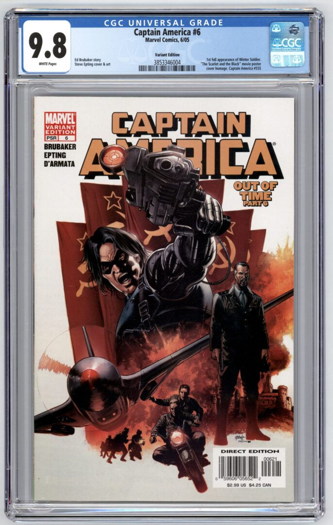 Wallpaper #nzEINpMB5zzyi_yYelgy141 Captain America 6 Cgc 98 1st Full Appearance of Winter Soldier