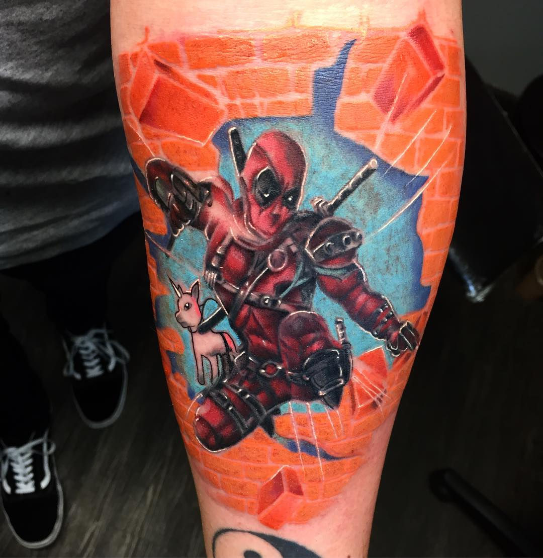 Wallpaper #9130c Marvel Tattoo Photo by Gus H Tattoo on Instagram Deadpool