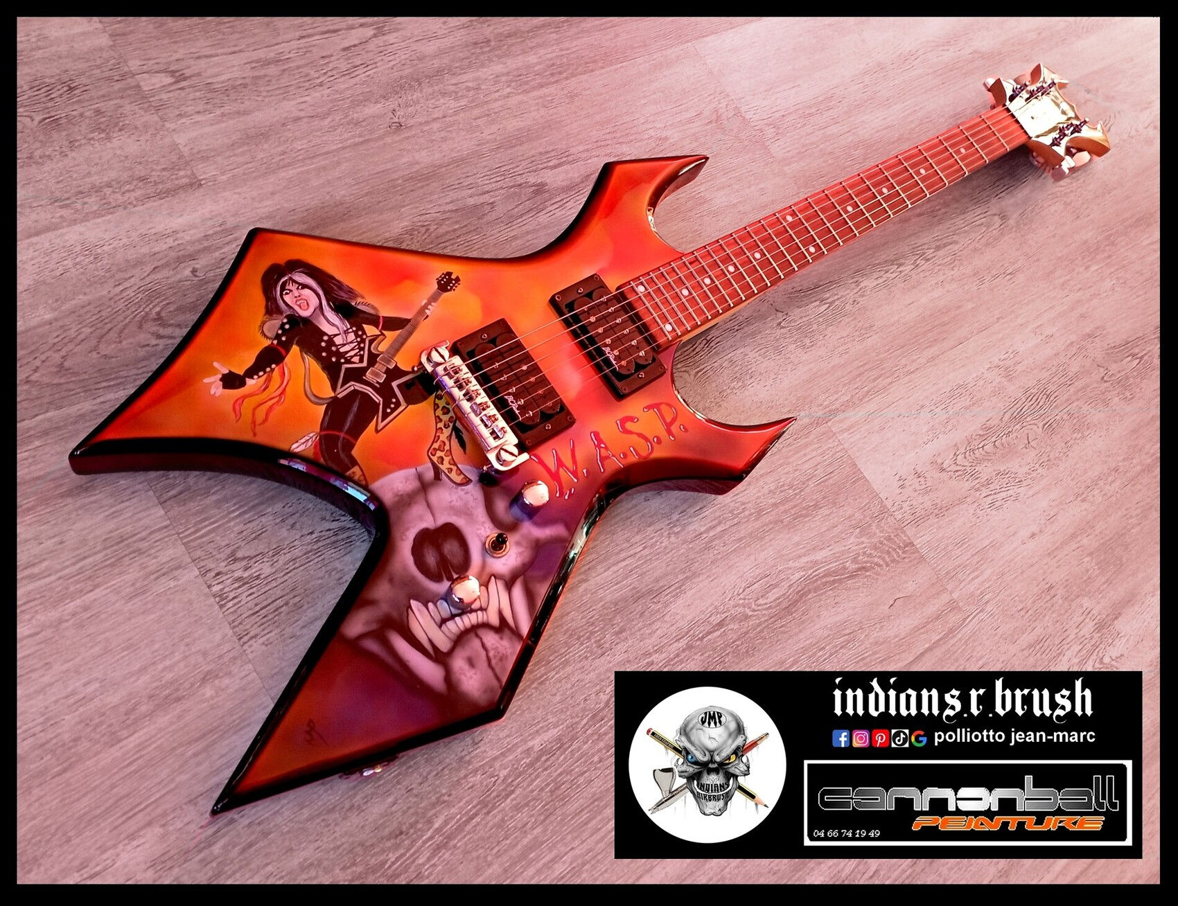 Wallpaper #emfj_ZIBSpphPi3-hJ0I206 Peinture Guitare Custom Paint Airbrush