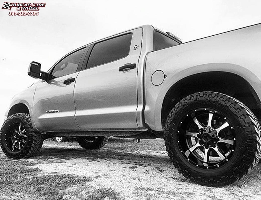 Wallpaper #_4f2MZMBPAdmKxa2CmIl346 2008 Toyota Tundra Moto Metal Mo970 Wheels Gloss Black Machined Face