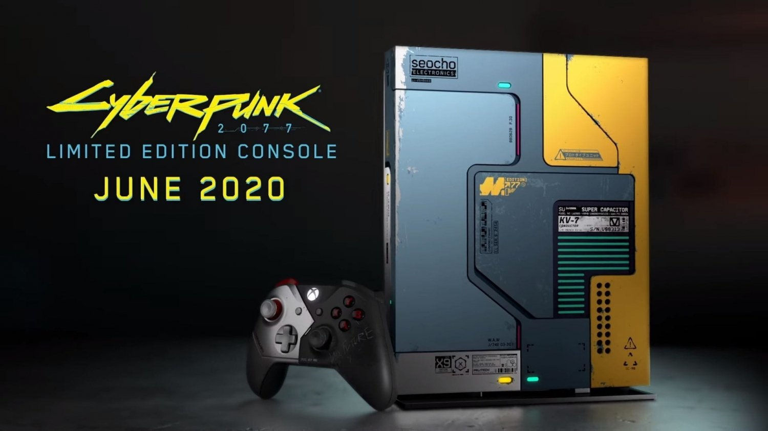 Wallpaper #hRpcUZMB1yWOL4qg0YG690 Xbox One X Cyberpunk 2077 Limited Edition Console Glows in the Dark