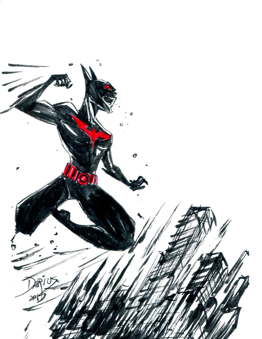 Wallpaper #-UWEn44B7YBJg1BVeKLu3 Inksplash Batman Beyond by Dariustheruler on Deviantart