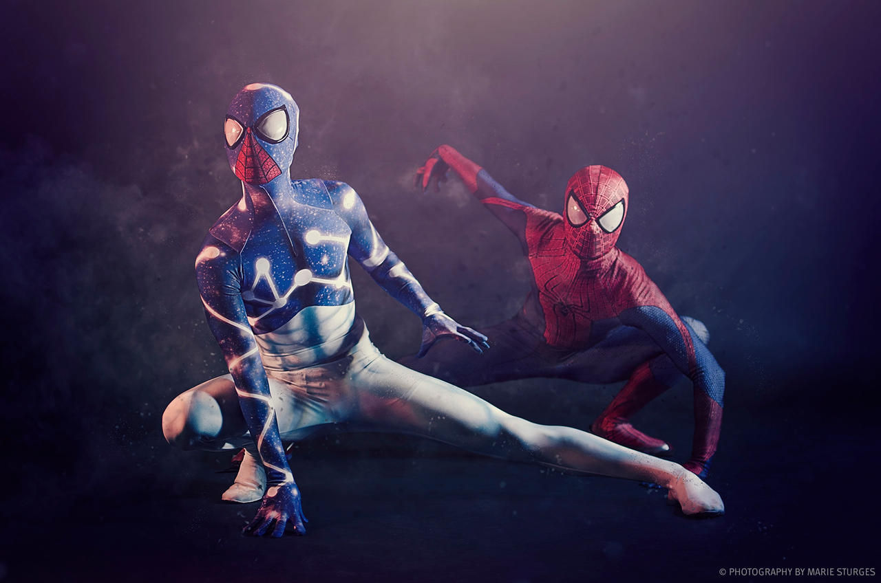 Wallpaper #uhlsBY8BtGB6xQ78_FFw49 Cosmic Spider Man and the Amazing Spider Man by Mariesturges on Deviantart