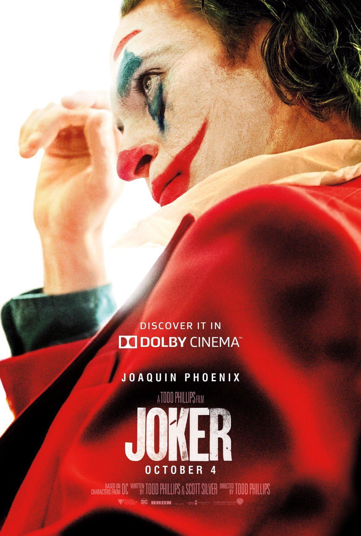 Wallpaper #LVgVNJMBzN9vxX34dDur73 Joker Official Images Dolby Cinema Theaters Poster 01 the Journalix