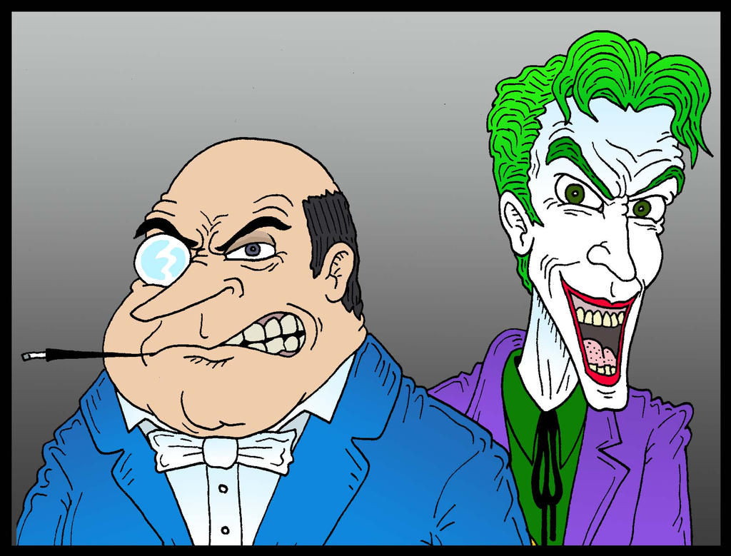 Wallpaper #_BnELo8BtGB6xQ78SpW-8 Penguin and Joker by Lordwormm on Deviantart