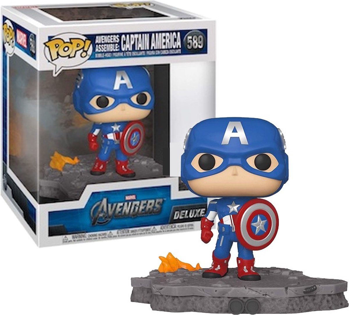 Wallpaper #vWfWEJMBSpphPi3-LPSt115 Funko Captain America Funko Pop Deluxe Avengers Assemble Figuur Bol