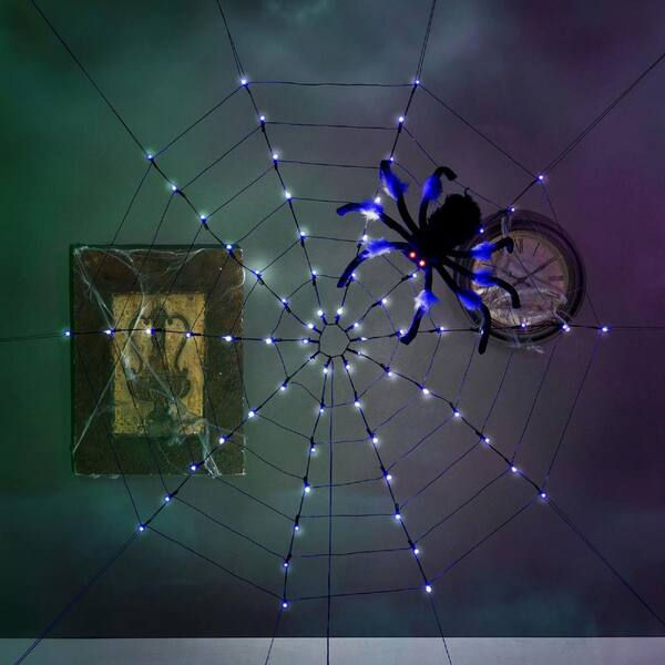 Wallpaper #zpwf4pIBZHQxiYarj74D202 Nogis Halloween Spider Web Lights 80led Orange Lights with Black Spider