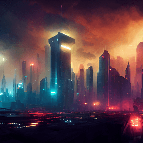 Wallpaper #9a3bMZMBKf019FdaOxFe65 Cyberpunk City at Night Ethereal Visions a Digital Odyssey Opensea