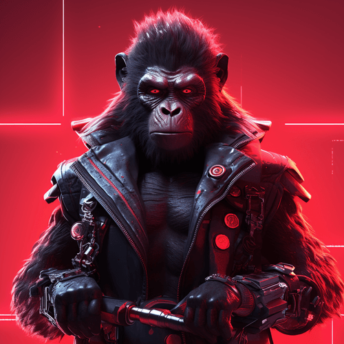 Wallpaper #_4tncpcBcm9NJah-ZnNf37 Cyberpunk Monkey Warriors Collection Opensea