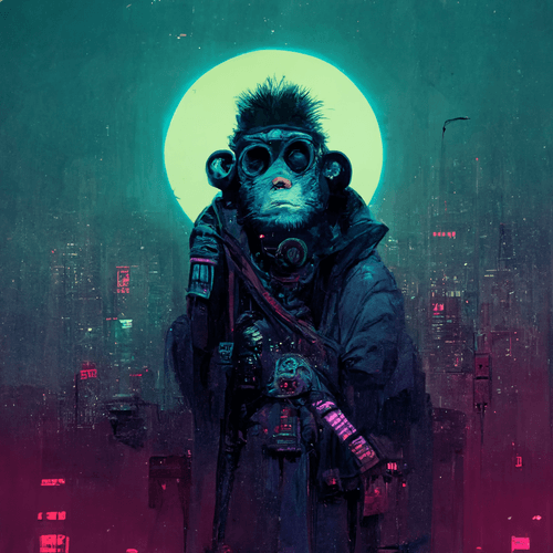 Wallpaper #_4tncpcBcm9NJah-ZnNf35 Cyberpunk Monkey Tk Coleccion Opensea