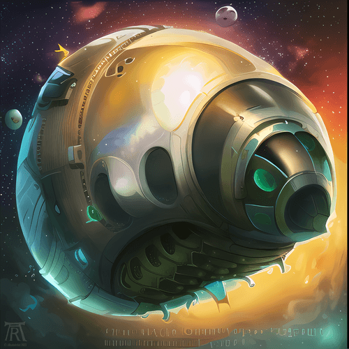 Wallpaper #72cWC5MBSpphPi3-c9dk1 Living Spaceship Flying Through Space the Creatures of Bio Mechanical