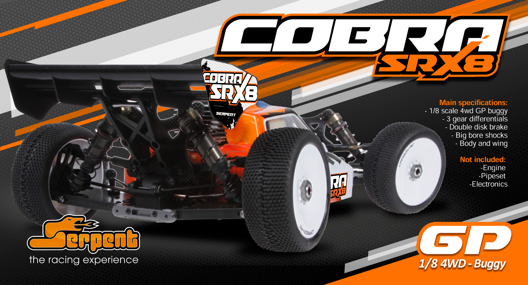 Wallpaper #jmelDJMBSpphPi3-s99F34 Serpent Model Racing Cars Product Cobra Srx8 Buggy 18 Gp